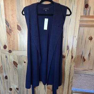Ann Taylor Dark Blue Knit Vest